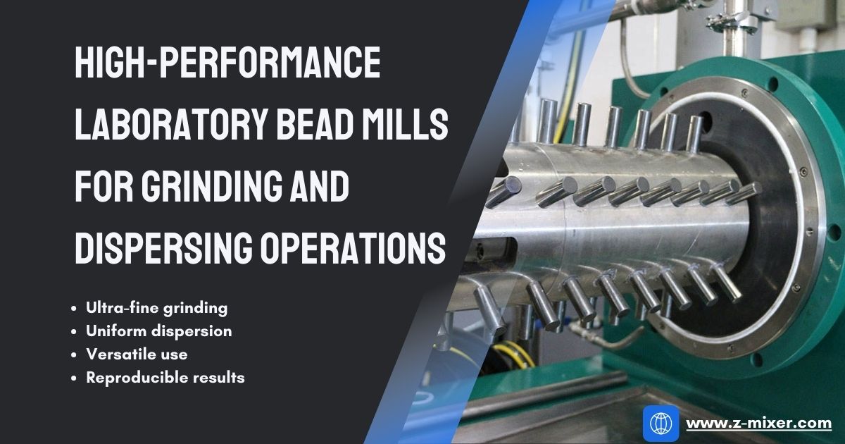 High-Performance Laboratory Bead Mills for Grinding and Dispersing Operations